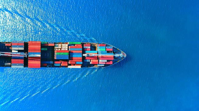 AI in the supply chain cargo ship