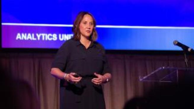 Melissa Salo, Walgreens Boots Alliance’s chief procurement officer, at Analytics Unite 2023